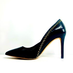 VINCE CAMUTTO: Studded Black Pointed Toe Heels (5.5)